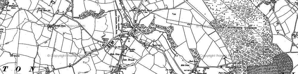 Old map of Cotebrook in 1897