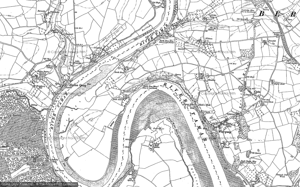 Old Map of Cotehele, 1905 in 1905