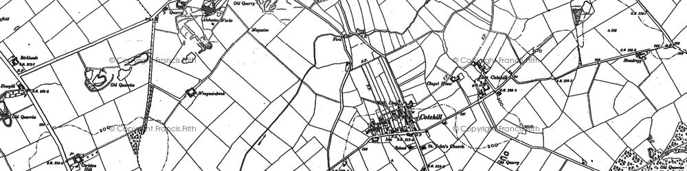 Old map of Cotehill in 1899