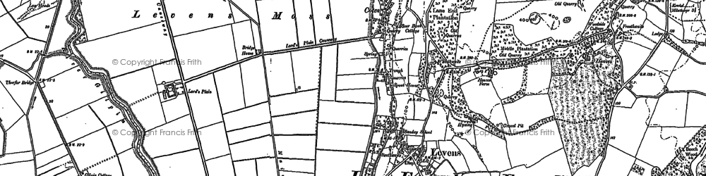 Old map of Cotes in 1897