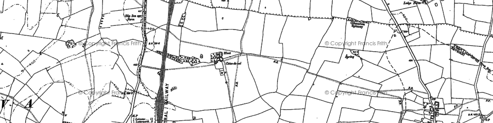 Old map of Cotes-de-val in 1885