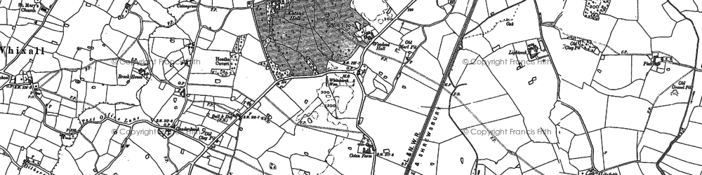 Old map of Coton in 1879