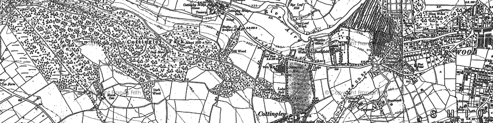 Old map of Noon Nick in 1848