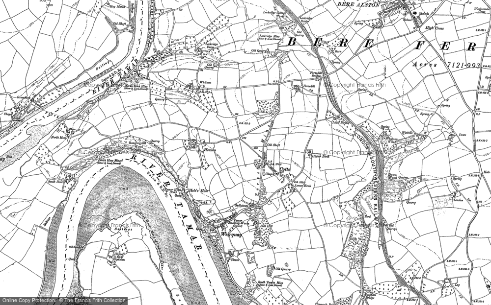 Old Map of Cotts, 1905 in 1905