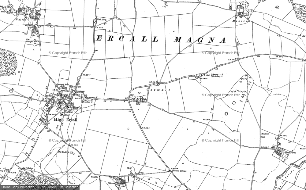 Old Map of Cotwall, 1880 - 1881 in 1880