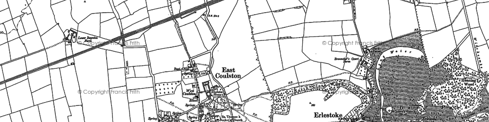 Old map of Coulston in 1899