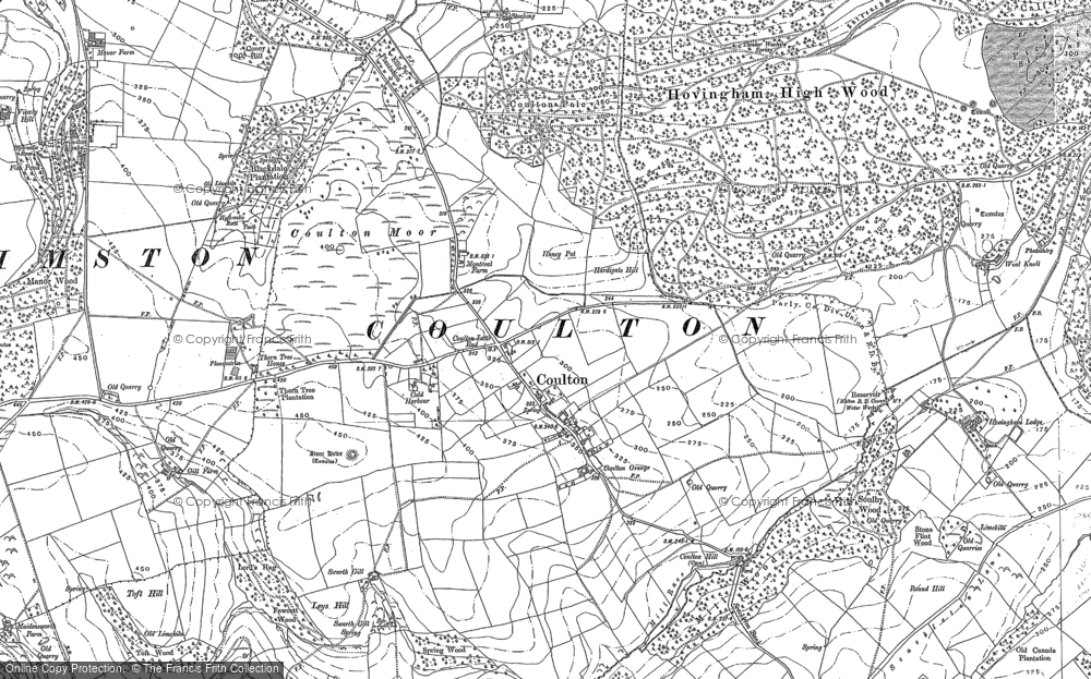 Old Map of Coulton, 1889 in 1889