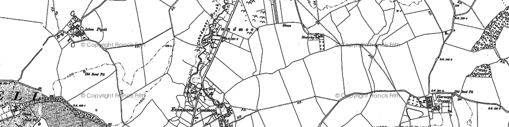 Old map of Coundmoor in 1882