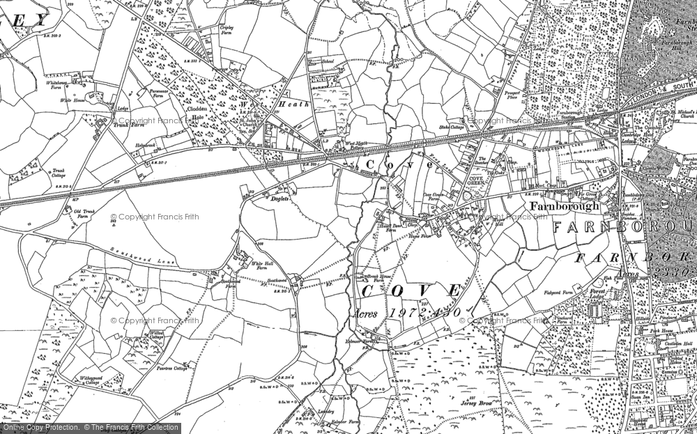 Old Map of Cove, 1909 in 1909