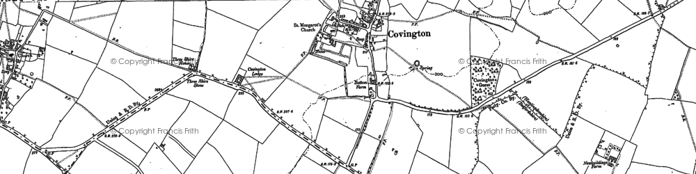 Old map of Covington in 1899