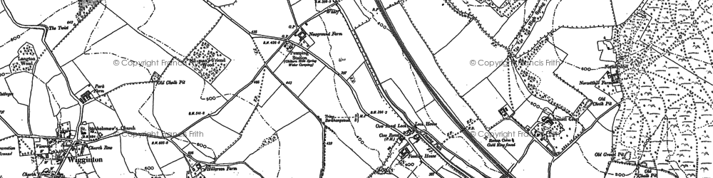 Old map of Cow Roast in 1922
