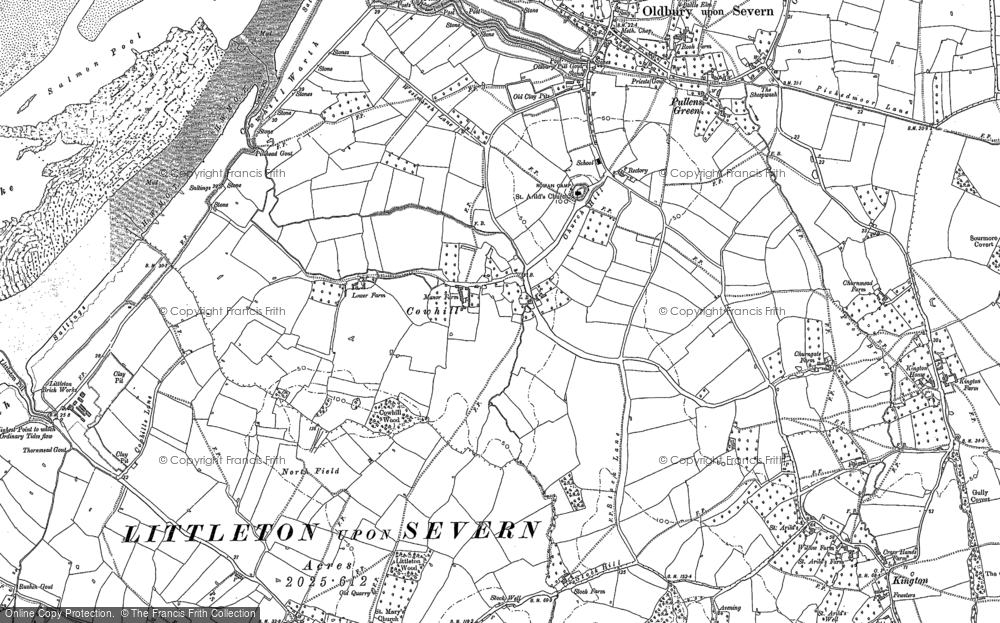 Old Map of Cowhill, 1880 - 1900 in 1880