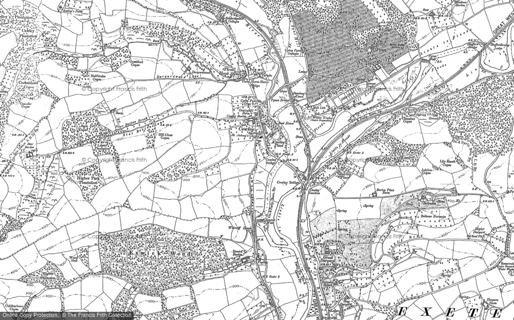 Old Map of Cowley, 1886 - 1888 in 1886
