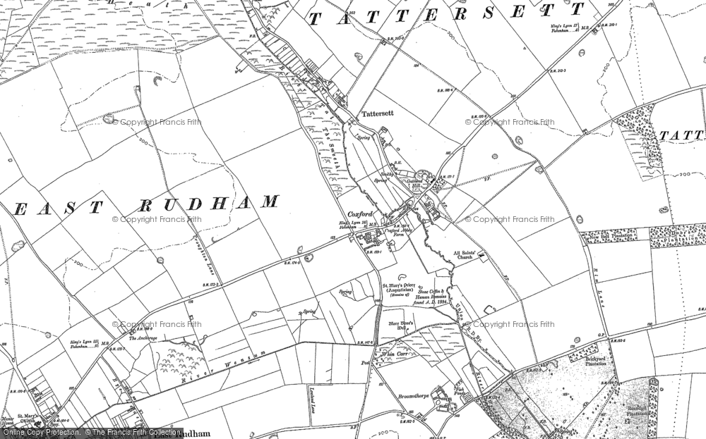 Old Map of Coxford, 1885 in 1885