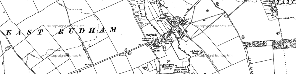Old map of Coxford in 1885
