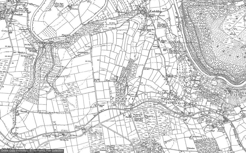 Old Map of Coxpark, 1905 in 1905