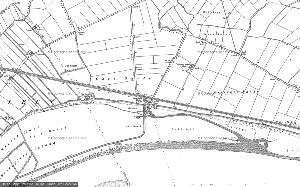 Old Map of Crabley Fm, 1888 in 1888