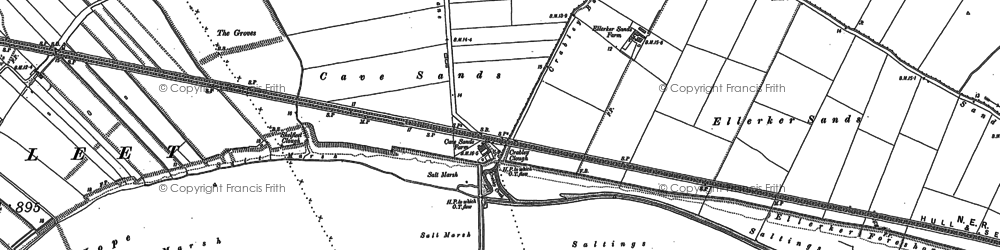 Old map of Broomfleet Island in 1888