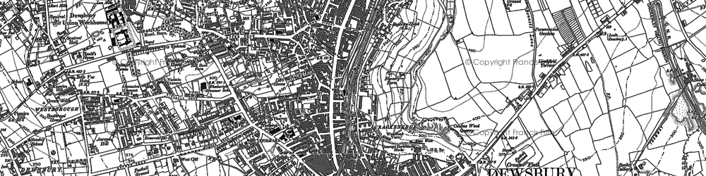 Old map of Crackenedge in 1892