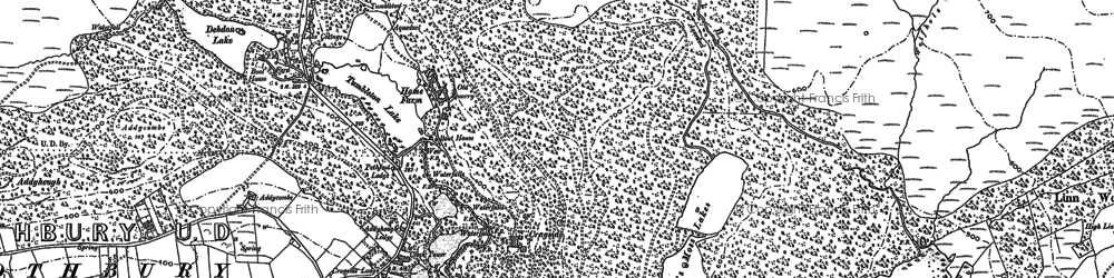 Old map of Cragside in 1896