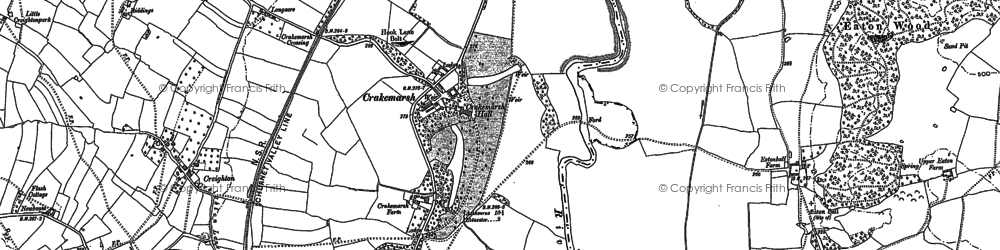 Old map of Eaton Dovedale in 1899