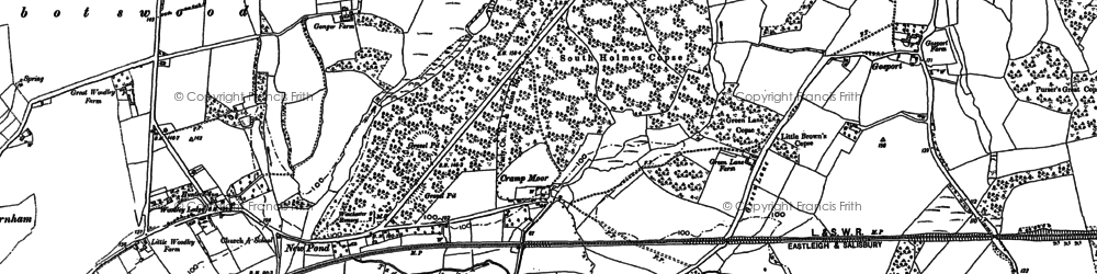 Old map of Abbotswood in 1895