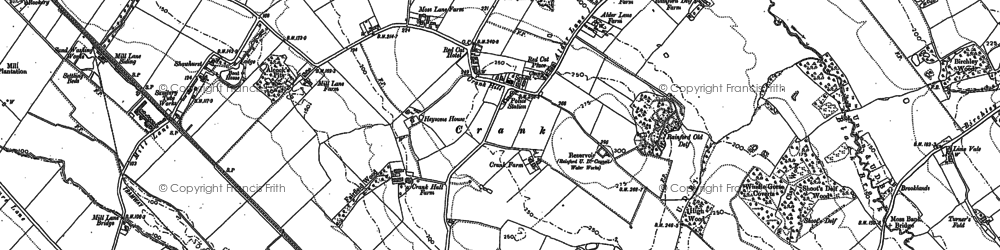 Old map of Crank in 1892