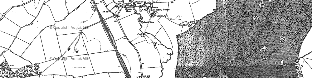 Old map of Creeton in 1887