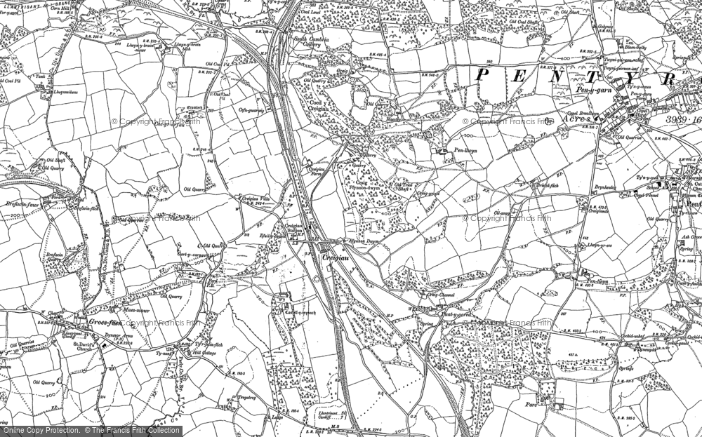 Old Map of Creigiau, 1897 - 1898 in 1897