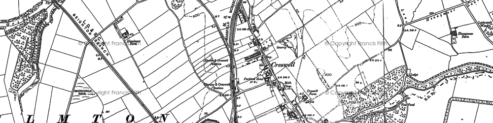 Old map of Model Village in 1884