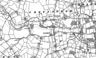 Old Map of Cretingham, 1883