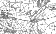 Old Map of Crick, 1900