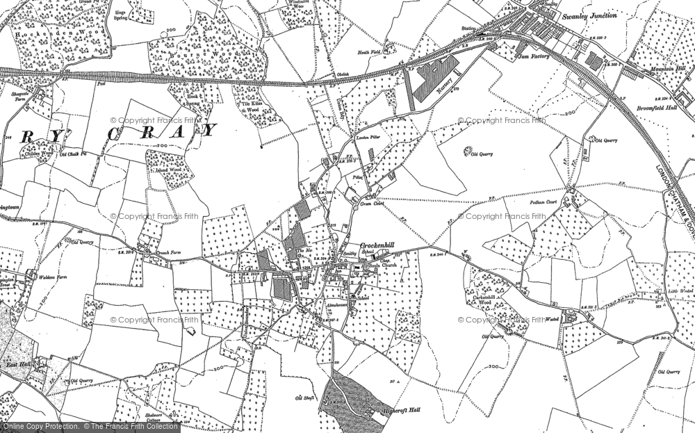 Old Map of Historic Map covering Kevingtown in 1895