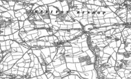 Old Map of Crockernwell, 1884 - 1887
