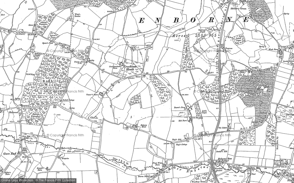 Old Map of Crockham Heath, 1909 - 1938 in 1909