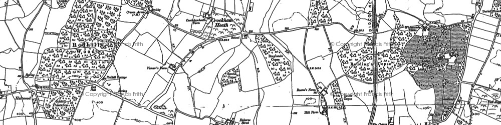 Old map of Crockham Heath in 1909