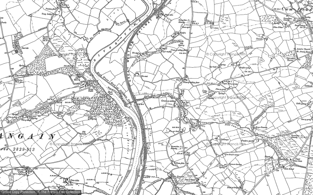 Old Map of Croesyceiliog, 1887 in 1887