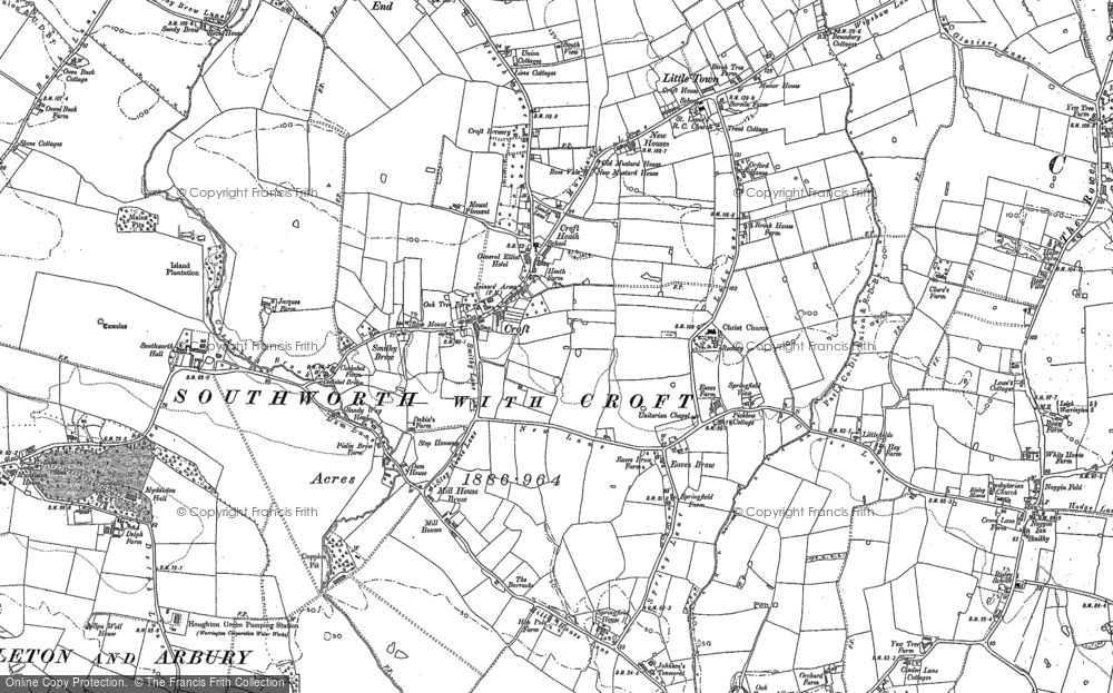Old Map of Croft, 1906 in 1906