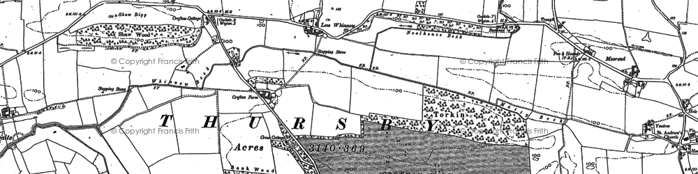 Old map of Crofton in 1890