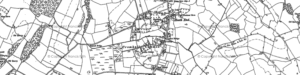 Old map of Heath End in 1879