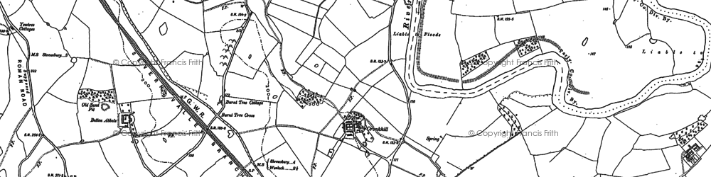 Old map of Cronkhill in 1881