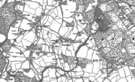 Old Map of Crookham Village, 1909