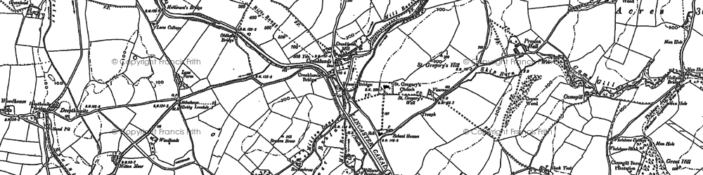 Old map of Milton in 1896
