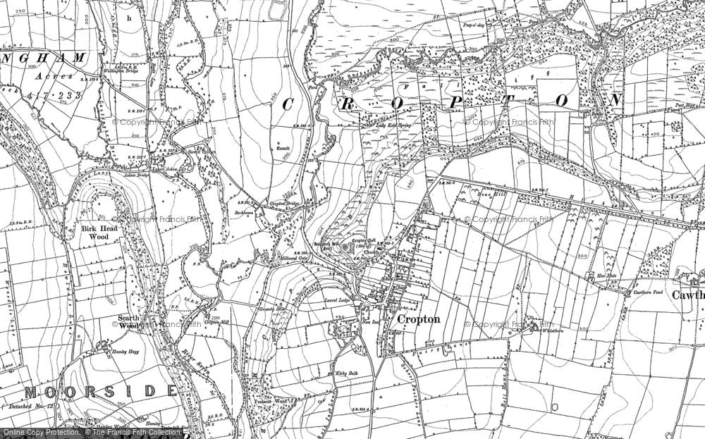 Old Map of Cropton, 1891 - 1892 in 1891