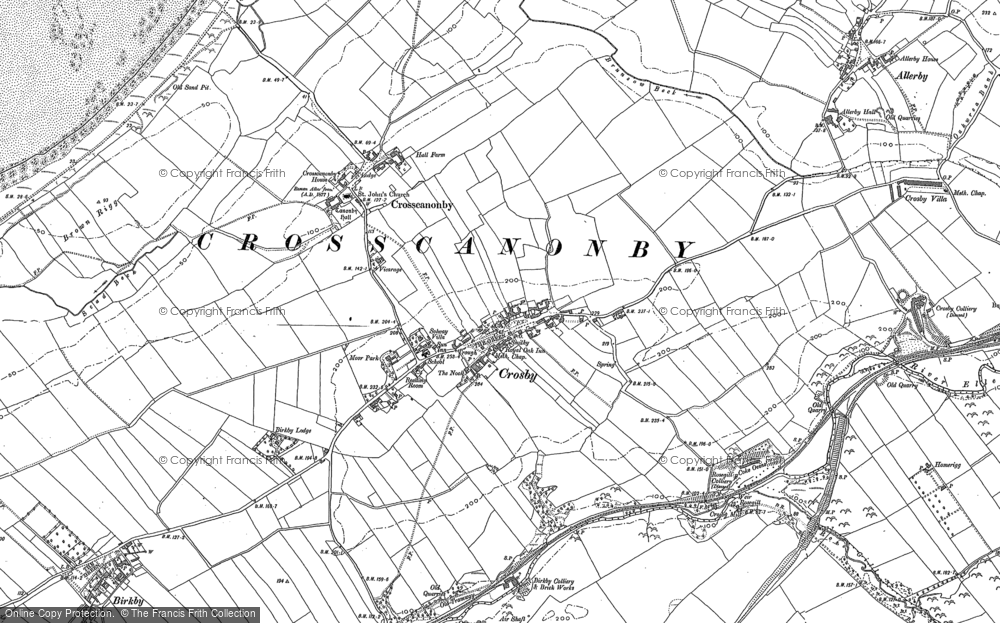 Old Map of Crosby, 1923 in 1923