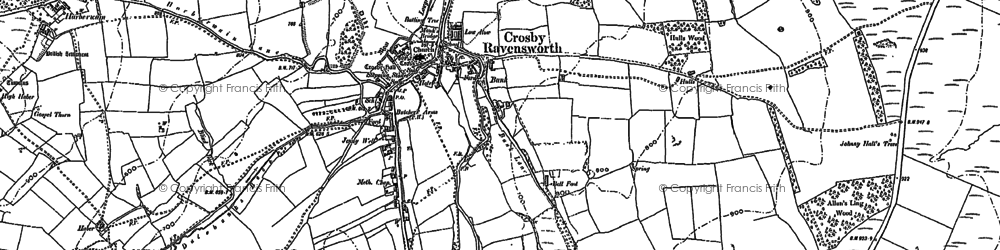 Old map of Crosby Ravensworth in 1897
