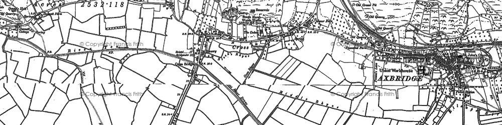 Old map of Cross in 1884