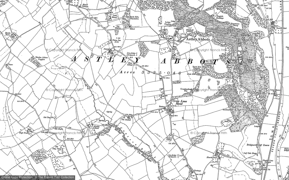 Old Map of Cross Lane Head, 1882 - 1901 in 1882