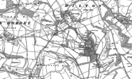 Old Map of Cross Lanes, 1887