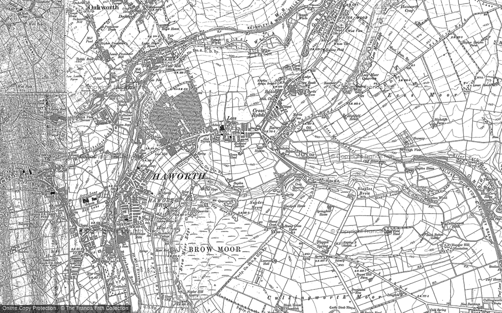 Old Map of Historic Map covering Cackleshaw in 1848